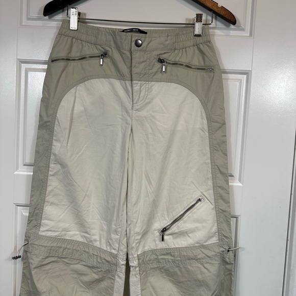 Silence + Noise Grey Lee Motocross Sage Streetwear Cargo Utility Pants Size S - Picture 3 of 14